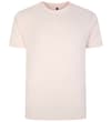 Thumbnail Pale pink plain crew neck T-shirt, front view.